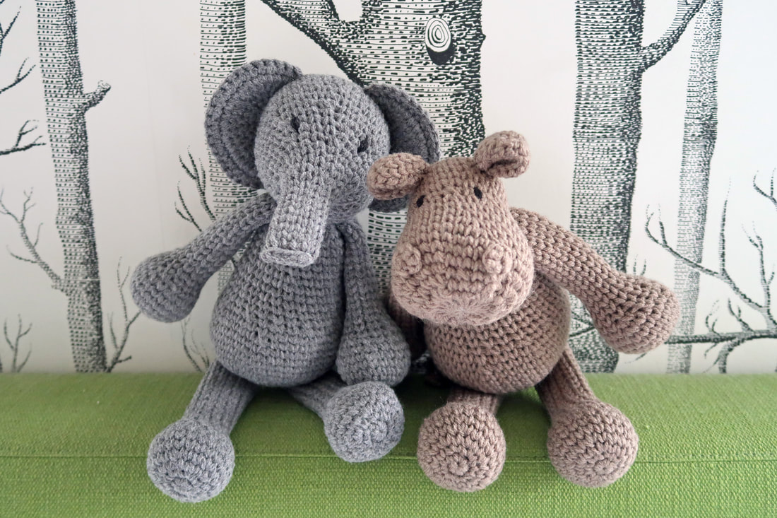 StringThingsbyMel - Elephant and Hippo