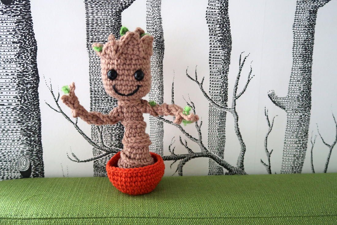 Baby Groot #stringthingsbymel #crochet #marvel #guardiansofthegalaxy