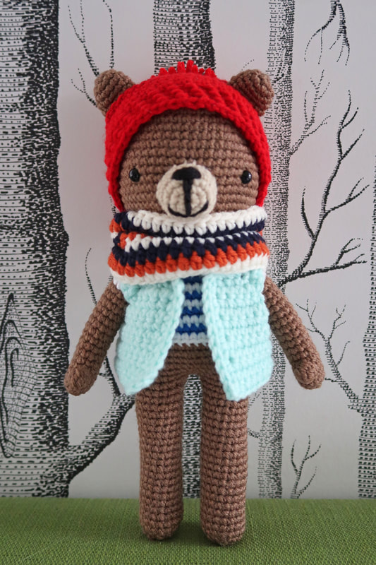 #stringthingsbymel #animalfriendsofpicapau #hansgrizzlybear #crochet